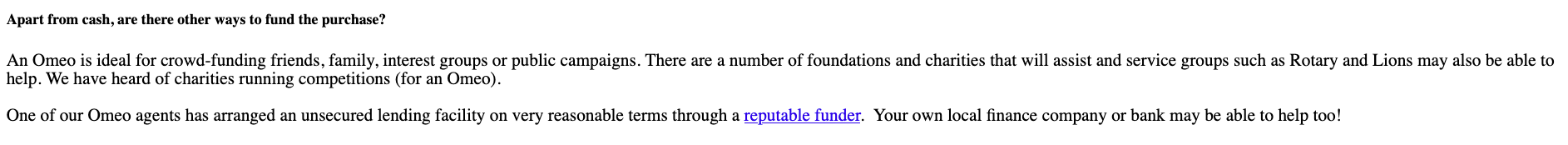 Screenshot of the FAQ page showing the 2019 funding answer